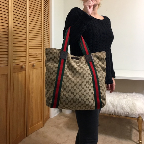 Gucci Handbags - Authentic GUCCI Shelly Line Tote